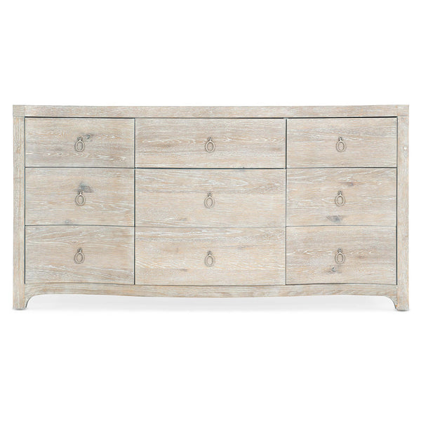 Home Fashion Harbour 9 Drawer Dresser Whitewashed