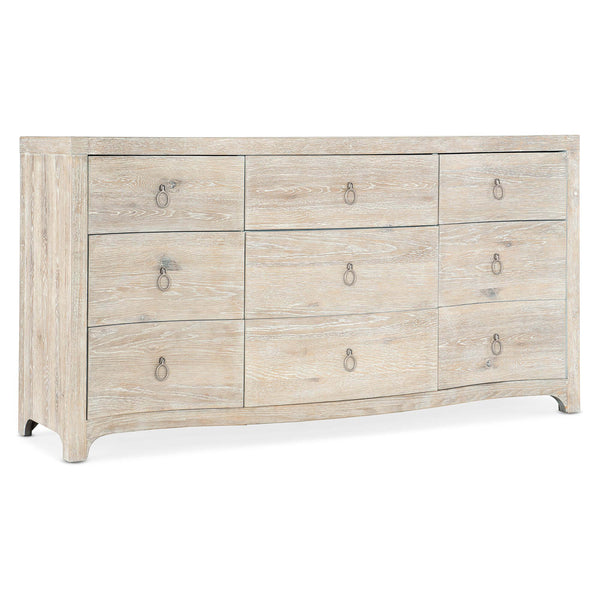home fashion Harbour 9 Drawer Dresser Whitewashed