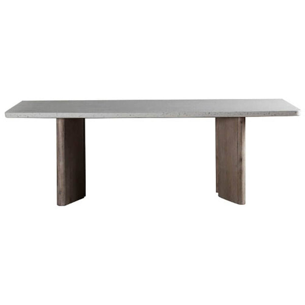 Home Fashion Harrell Dining Table White Terazzo