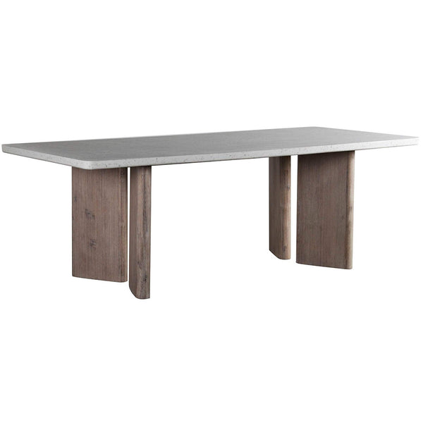 home fashion Harrell Dining Table White Terazzo