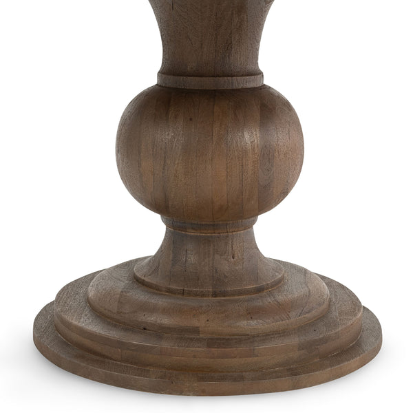 Home Fashion Hera Round Dining Table Brown