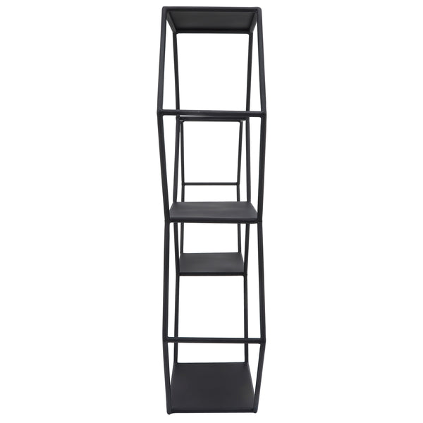 Home Fashion Hexagon Wall Shelf Black
