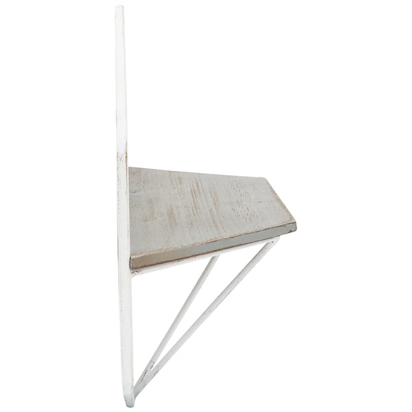 Home Fashion Hexagon Wall Shelves White/Gray