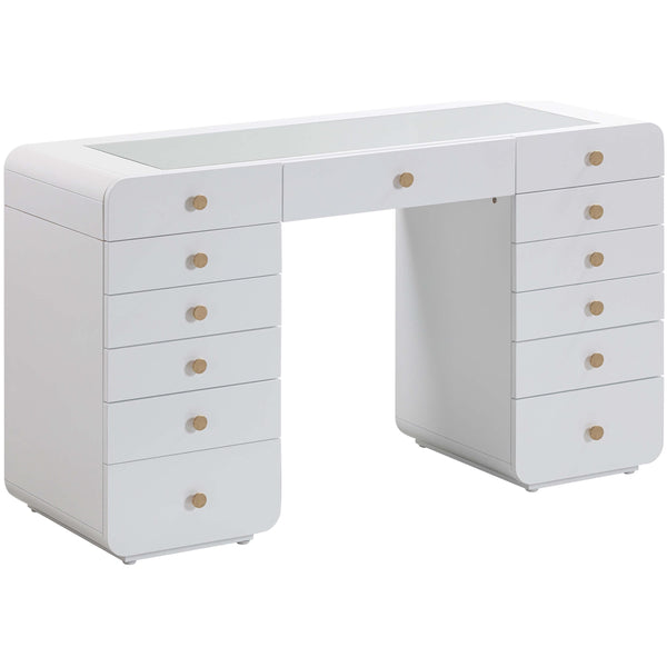 Home Fashion Hollywood Vanity Desk White