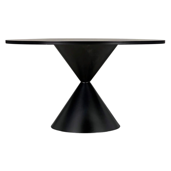 Home Fashion Hourglass Dining Table Black