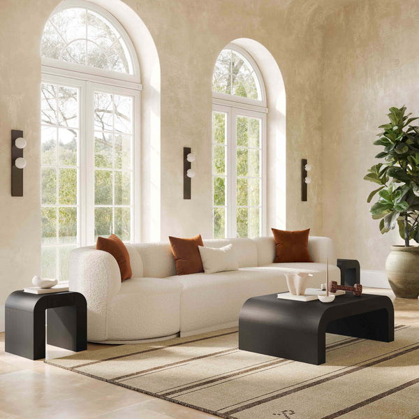 Home Fashion Hump Coffee Table Black