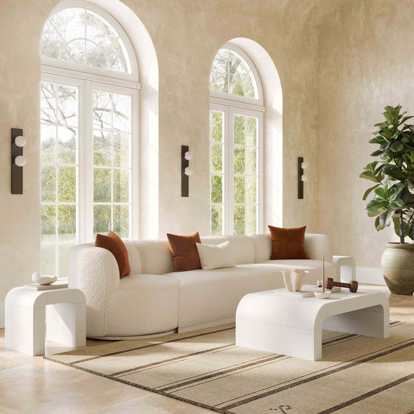 Home Fashion Hump Coffee Table White