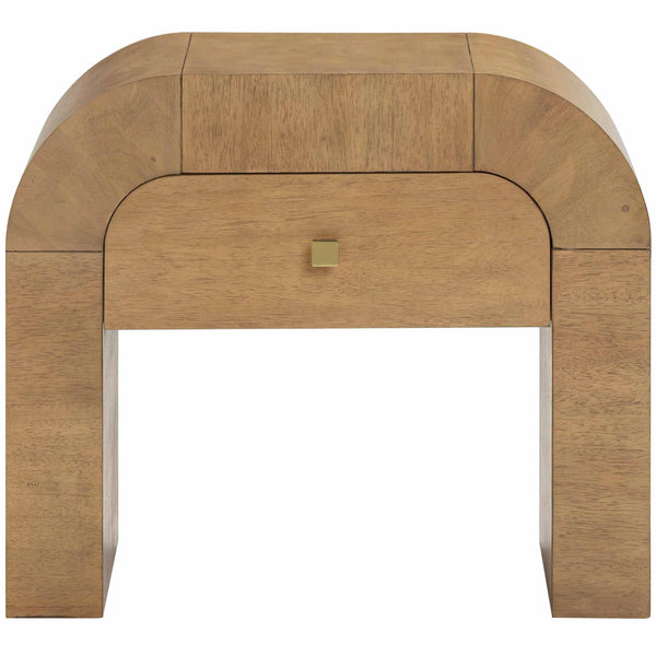 Home Fashion Hump Nightstand Natural