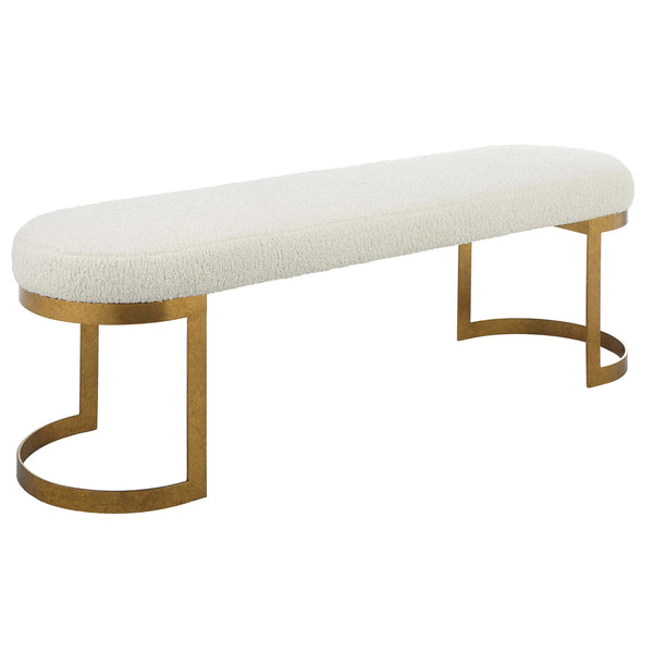 Home Fashion Infinity Bench Gold
