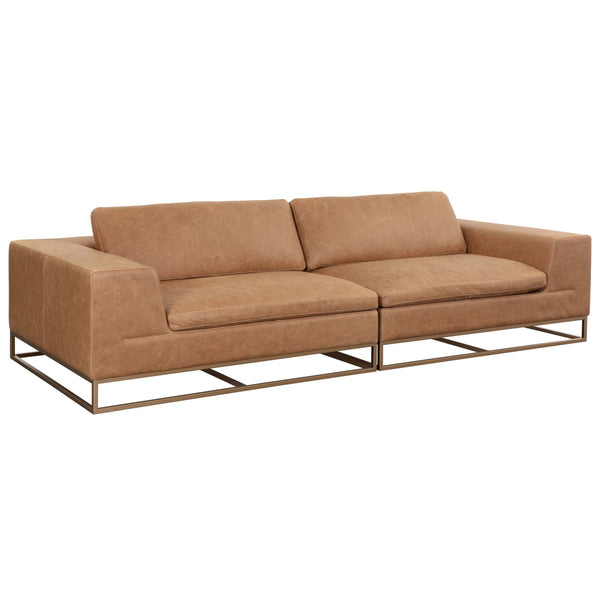 Home Fashion Ira Leather Sofa Camel