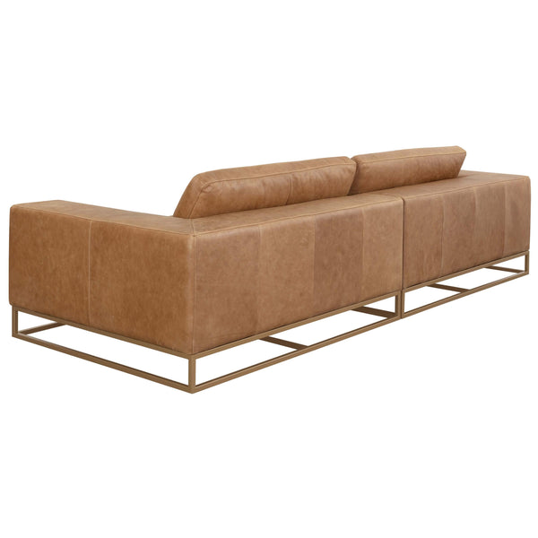 Home Fashion Ira Leather Sofa Camel