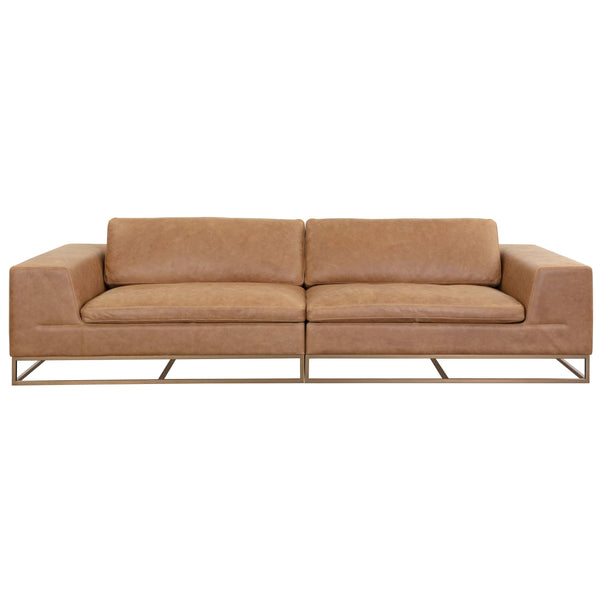 home fashion Ira Leather Sofa Camel