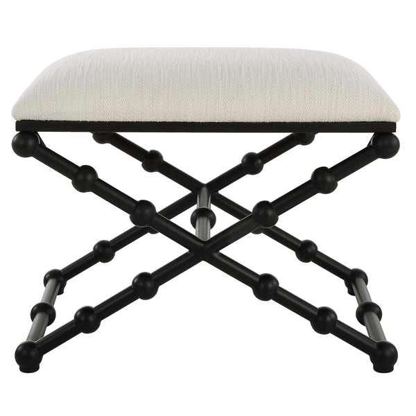 Home Fashion Iron Drops Small Bench White