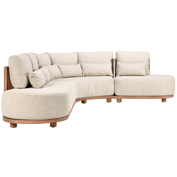 Home Fashion Isla Outdoor Sectional Natural