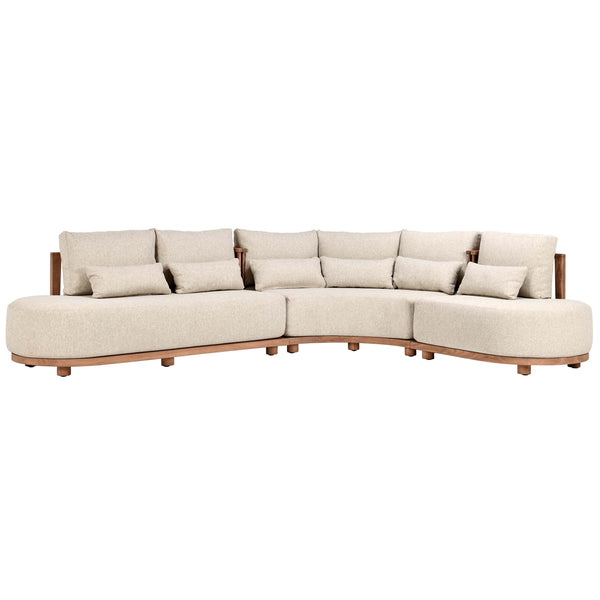 Home Fashion Isla Outdoor Sectional Natural
