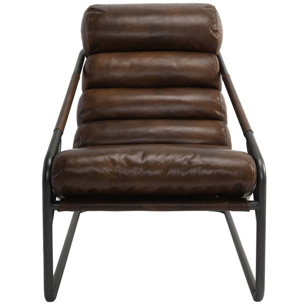 Home Fashion Jackson Leather Chair Brown