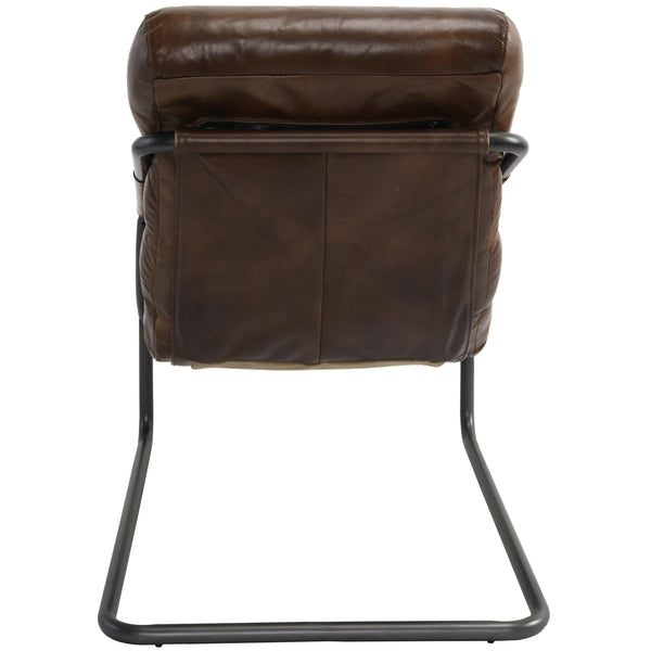 Home Fashion Jackson Leather Chair Brown