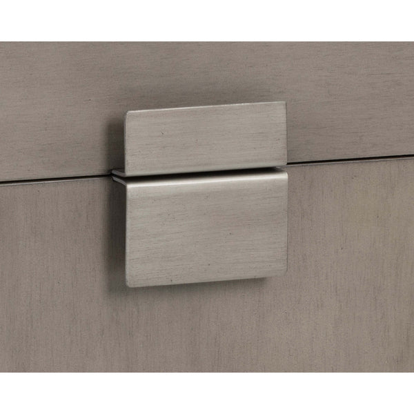 Home Fashion Jade Nightstand Ash Grey