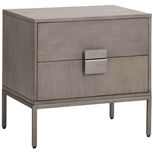 home fashion Jade Nightstand Ash Grey