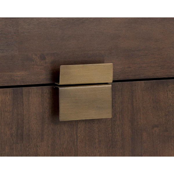 Home Fashion Jade Nightstand Dark Mango