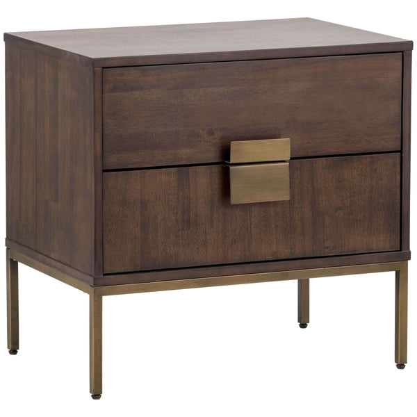 Home Fashion Jade Nightstand Dark Mango