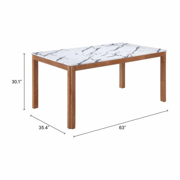Home Fashion Jemy Dining Table White