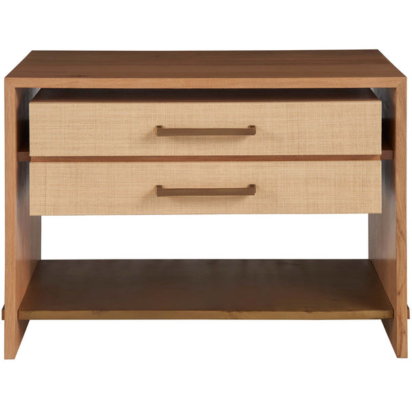 Home Fashion Jonah Nightstand White Oak