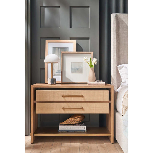 Home Fashion Jonah Nightstand White Oak