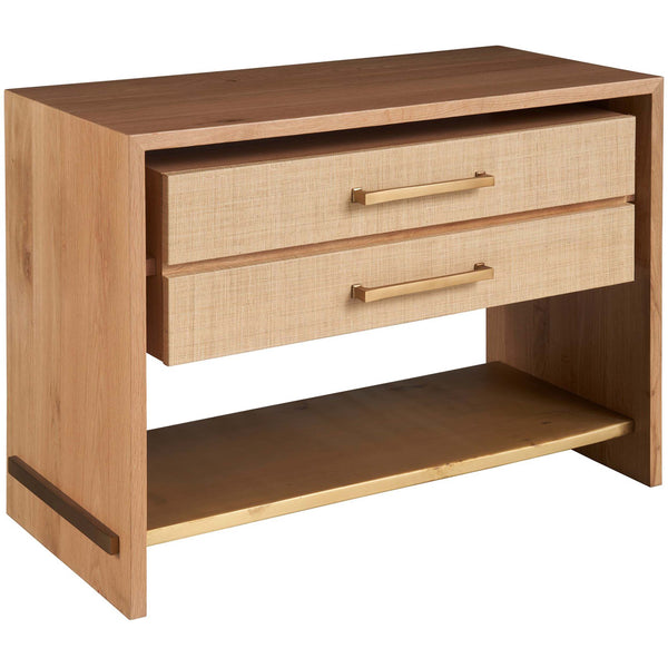 home fashion Jonah Nightstand White Oak