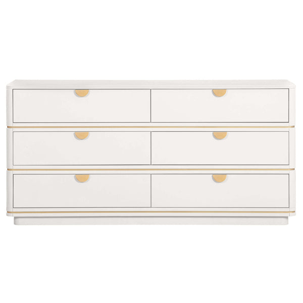 Home Fashion Julieta 6 Drawer Dresser Cream