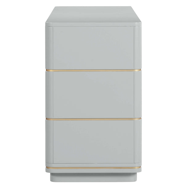 Home Fashion Julieta 6 Drawer Dresser Grey