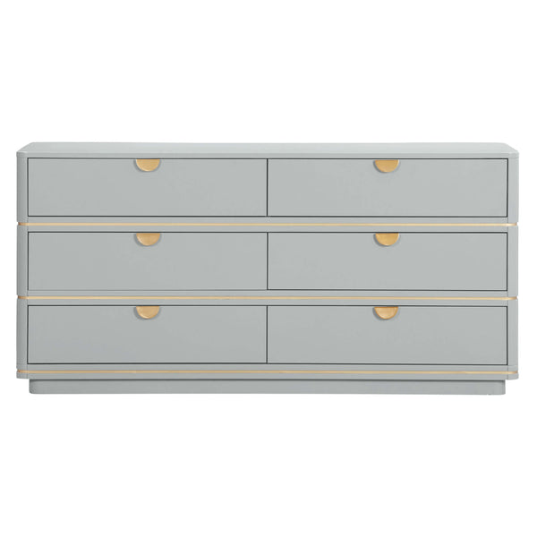 Home Fashion Julieta 6 Drawer Dresser Grey
