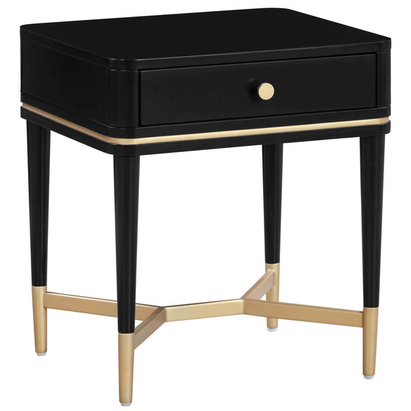 home fashion Julieta Nightstand Black