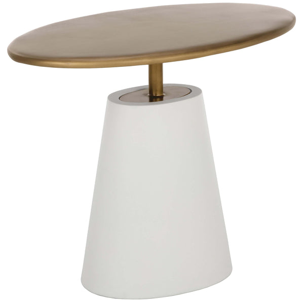 home fashion Kadin End Table White