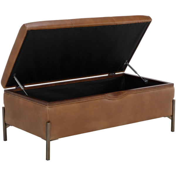 Home Fashion Kael Storage Bench Tobacco Tan