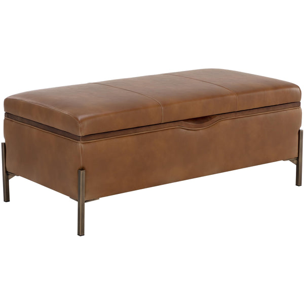 home fashion Kael Storage Bench Tobacco Tan