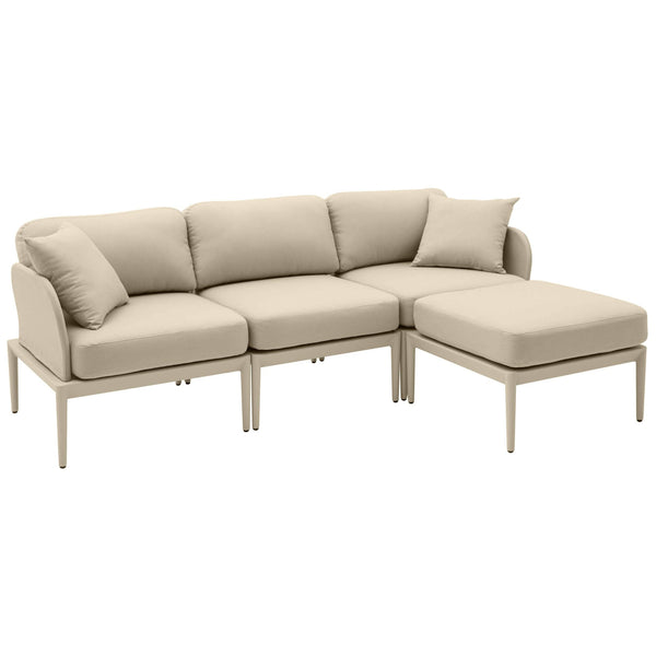 home fashion Kapri Outdoor Modular Sectional Taupe