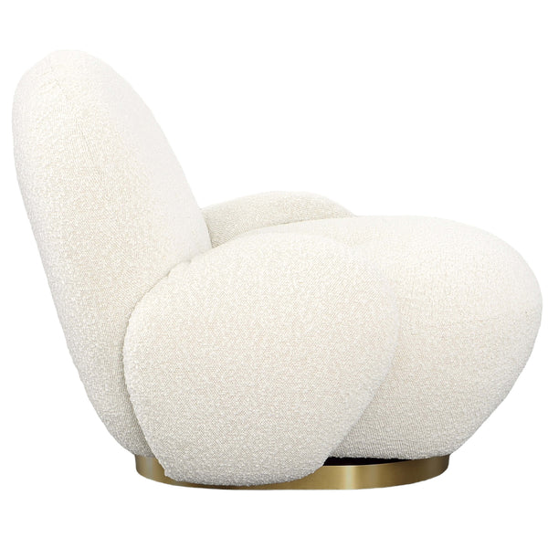 Home Fashion Kass Swivel Chair Cream