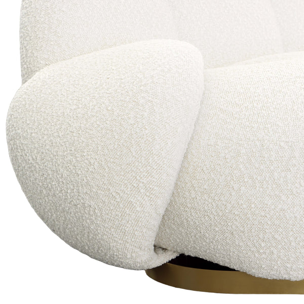 Home Fashion Kass Swivel Chair Cream