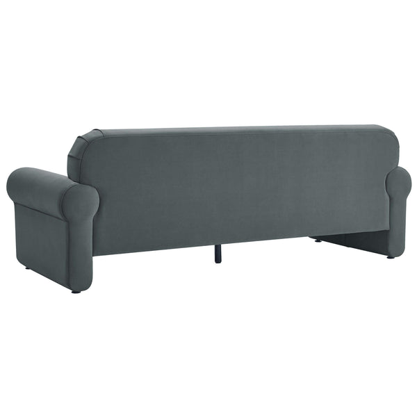 Home Fashion Keelee 84" Velvet Sofa Grey
