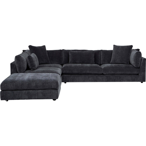 Home Fashion Kellen Sectional Vickie Charcoal