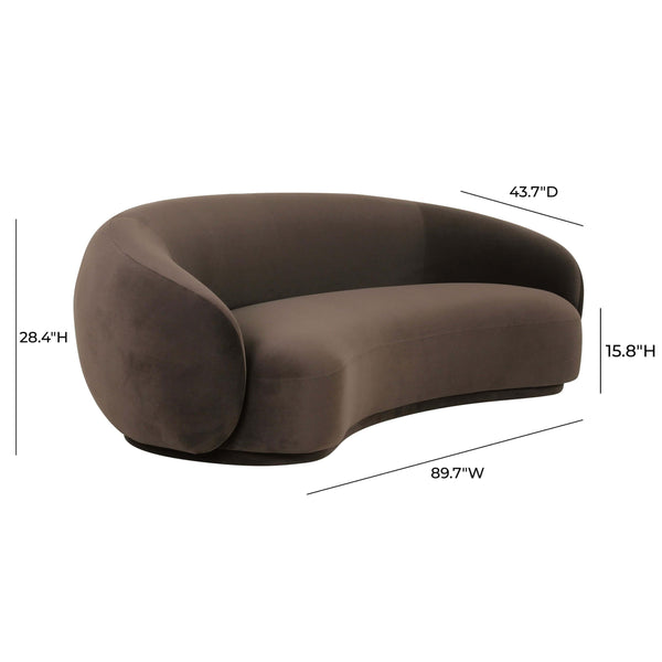 Home Fashion Kendall Sofa Chocolate Brown