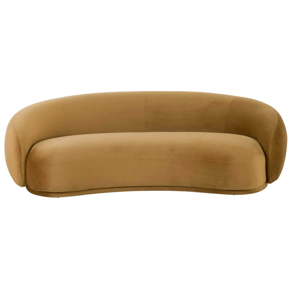 home fashion Kendall Velvet Sofa Cognac