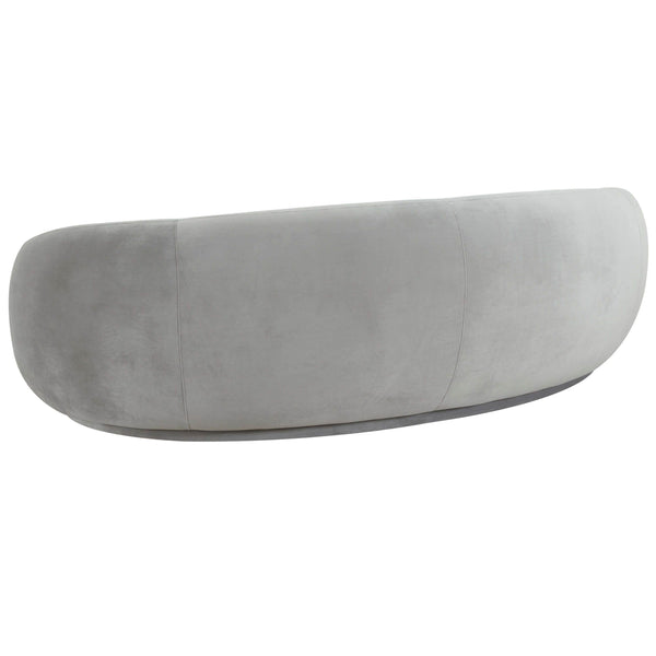 Home Fashion Kendall Velvet Sofa Light Grey