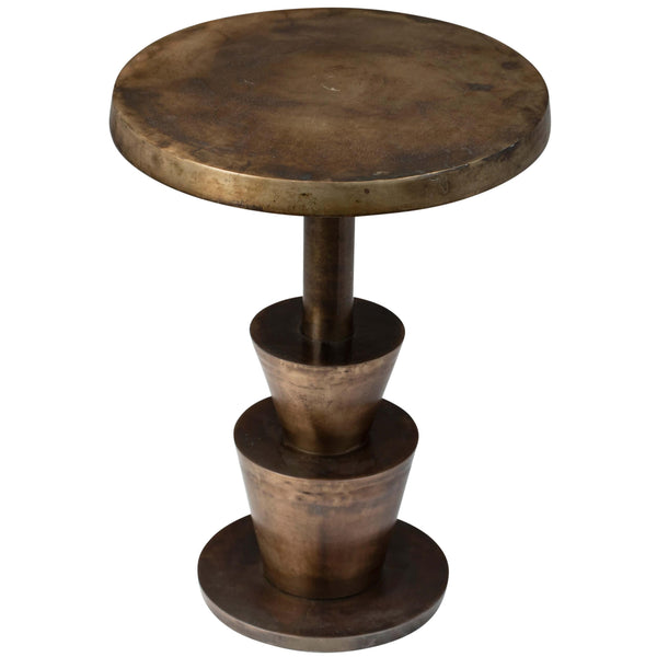 Home Fashion Kenway Side Table Antique Brass