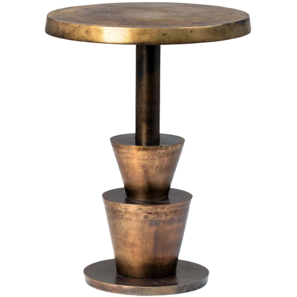 home fashion Kenway Side Table Antique Brass