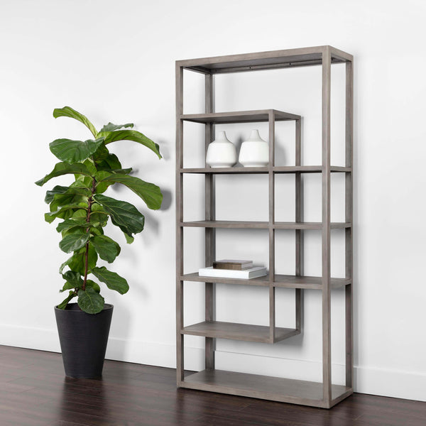 Home Fashion Kenzie Bookcase Grey