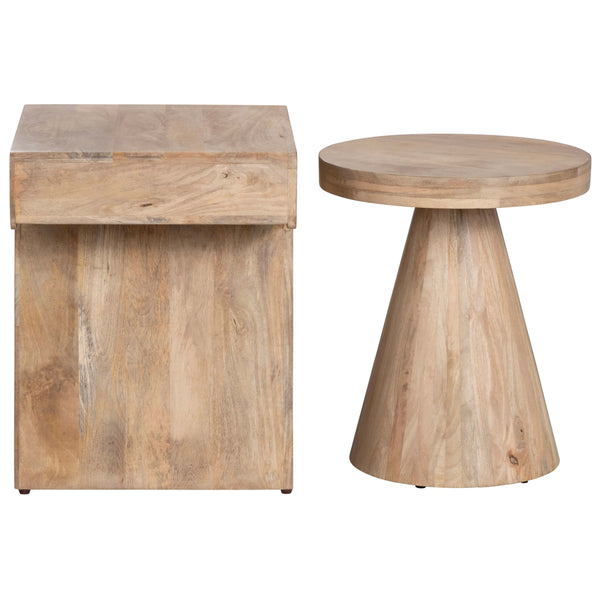 Home Fashion Keppler Nesting Tables Natural