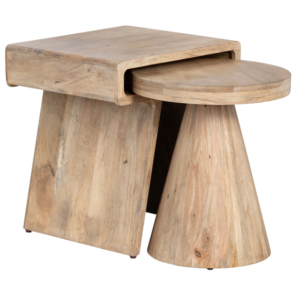 Home Fashion Keppler Nesting Tables Natural