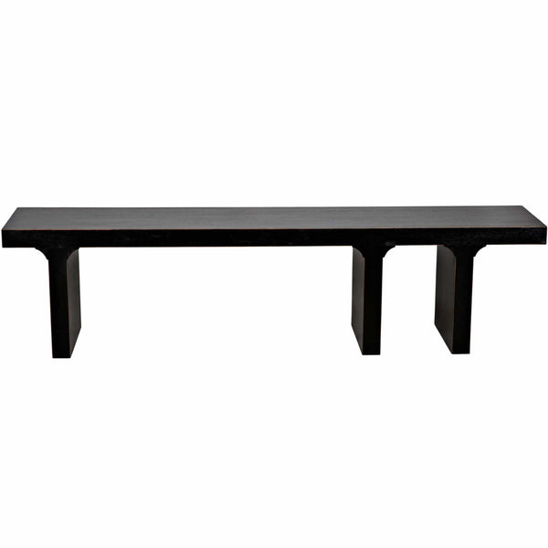 Home Fashion Kir Bench Rubbed Black